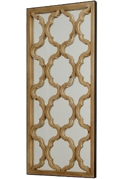Wall mirror "Tropica" - 122 x 61cm - nature