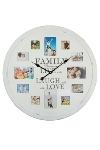 wall clock "Family Foto", wooden