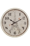 wall clock "Paris", metal