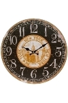 wall clock "New York", wooden