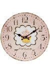 wall clock "Cup Cake pink", wooden