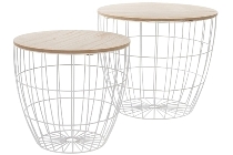 Metalltischset  "Todd", weiss