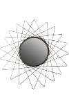 Spiegel "Equlips" goldf.  Durchm. 60 cm