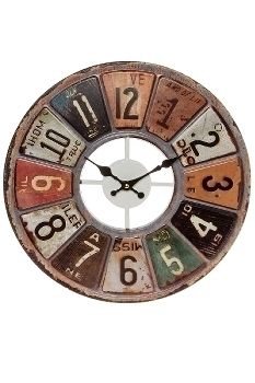 wall clock, metal
