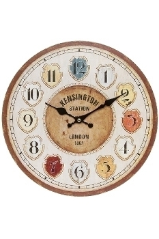 wall clock, wooden