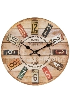 wall clock, wooden