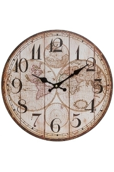 wall clock, wooden