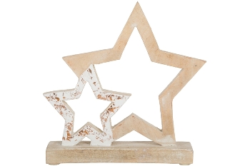Deko Puzzle Stern, ca. 20 cm