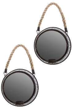 Spiegelkerzenhalter  2er Set "Anandi"