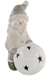 snowman with LED ball, for 2xAA batteries
