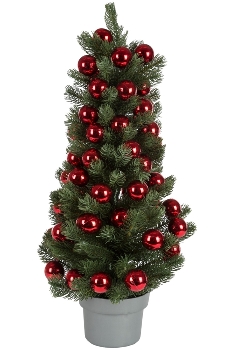 Christmas PE tree with 40 mm ball ornament
59 pcs x 40 mm ball ornament in