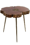 Coffee table with brass fil, big