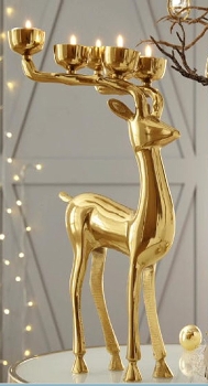 Rentier Teelichthalter gold