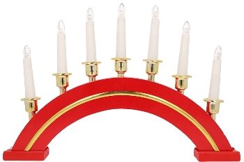 Decoration Nature Wooden Candle Bridge Light            Size:Hight 27.3cm