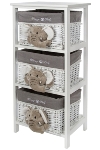 chest of drawers "Happy Elefant", white/grey,