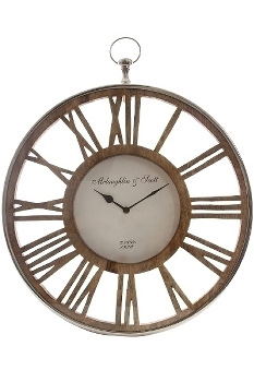 Wanduhr "Danala" mit Holzziffernblatt