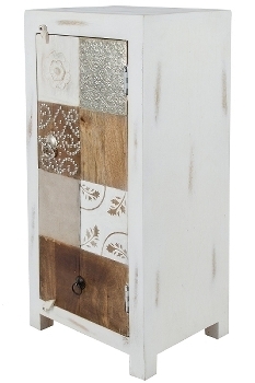 WOODEN CARVED 2 DOORS ALMIRAH W-ASSORTED