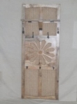 MANGO WD WARDROBE WITH FOLDING SHELF & CANE -NATURAL FINISH - 60X15X170 CMS