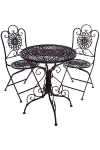 Bistro set
1pc KD table+2 pcs foldable chairs