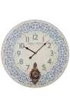 wall clock "Blue Sky", wooden