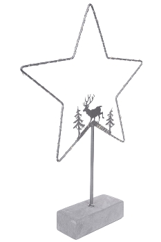 LED Weihnachtsstern inkl Gestell und Dekofiguren