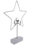 LED Weihnachtsstern inkl Gestell und Dekofiguren