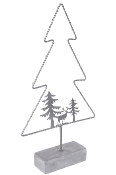 LED Weihnachtsbaum inkl. Gestell und Dekofiguren