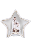 polyresin nativity decoration with LED light 
warm white