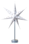 Paper star on footstand w/10 LED light
H69xDia45cm, Paper,warm white light,