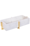 Rechteckiges Mamor Tablett