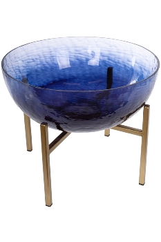 BOWL W/STAND glass and