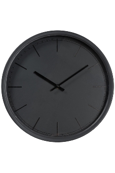 Schwarze Metall Wanduhr