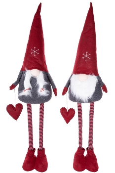 standing santa/girl, each item with my flair barcode hangtag