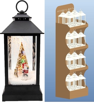 Rotating  snowing Lantern LED light Rotating snowing Lantern With