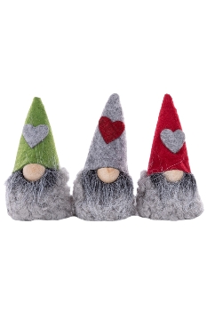 hanging  santa, 3 assorted, each santa with my flair barcode hangtag