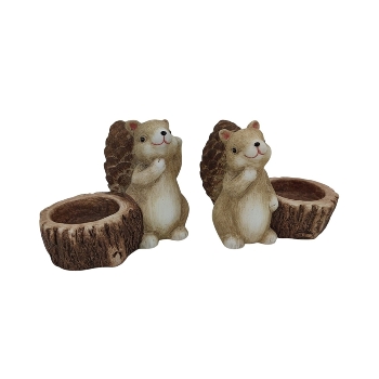 Eichhörnchen Teelichthalter, 2er- Set