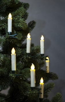 LED Christbaumkerzen Set mit 24 Kerzen und einer