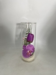 Teelichthalter aus Glas in Zylinderform, mit