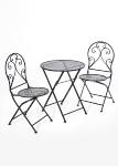 set of 3 pcs: 2 chairs + 1 table,