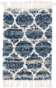 Carpet "Top Shag" Rectangular Blue