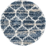 Carpet "Top Shag" Round Blue