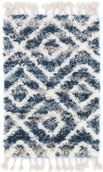 Carpet "Top Shag" Rectangular Blue