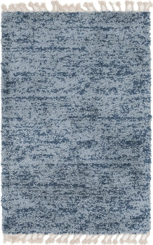 Carpet "Top Shag" Rectangular Blue