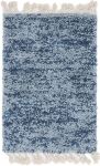 Carpet "Top Shag" Rectangular Blue