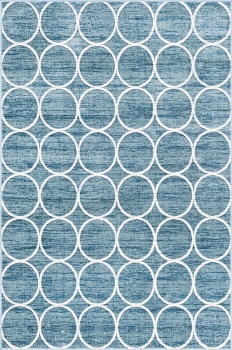 Carpet "Titan Trellis" Rectangular Blue
