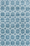 Carpet "Titan Trellis" Rectangular Blue