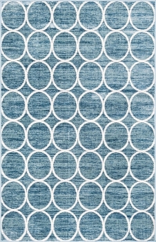 Carpet "Titan Trellis" Rectangular Blue