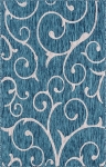 Carpet "Outdoor Beauties " Rectangular Teal