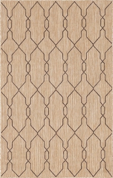 Carpet "Outdoor Crosses" Rectangular Tan