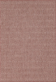 Carpet "Outdoor Crosses" Rectangular Rust Red